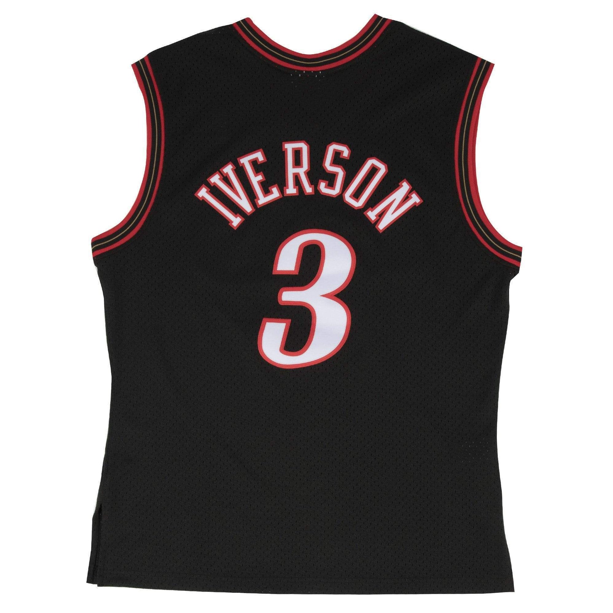 Allen Iverson Jersey | Philadelphia 76ers Jersey Mitchell & Ness Black ...