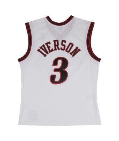 Mitchell & Ness Allen Iverson Philadelphia 76ers Black 2000-01 Hardwood Classics Authentic Player Jersey Size: 4XL