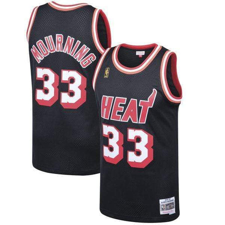 NBA Mitchell & Ness Miami Heat White Jersey V-Neck Adults
