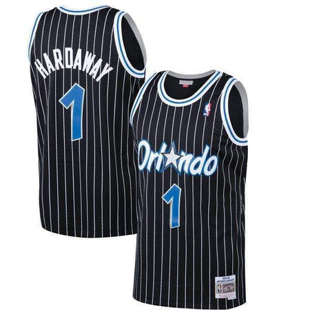 Anfernee Penny Hardaway Lil Penny 1/2 Throwback Black Basketball Jersey  Anfernee Penny Hardaway Lil Penny 1/2 Throwback Black Basketball Jersey —  BORIZ