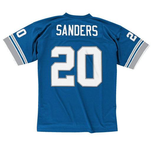 Mitchell & Ness Adult Jersey Barry Sanders Detroit Lions Mitchell & Ness NFL 1996 Blue Throwback Jersey