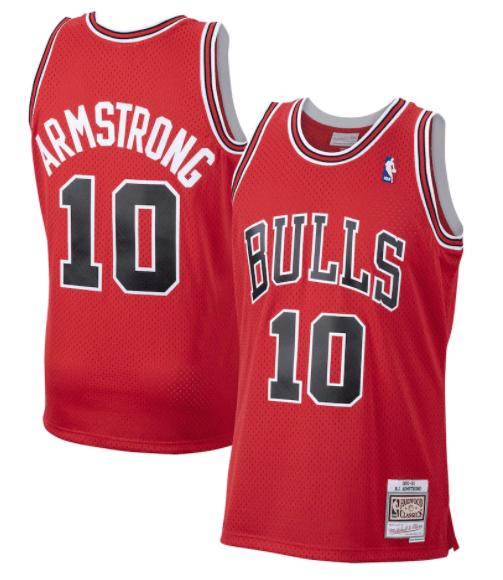 Mitchell & Ness Adult Jersey BJ Armstrong Chicago Bulls 1990-91 Mitchell & Ness Red Throwback Swingman Jersey
