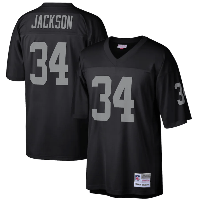 Bo Jackson Jersey |Los Angeles Raiders Throwback Mitchell & Ness Black