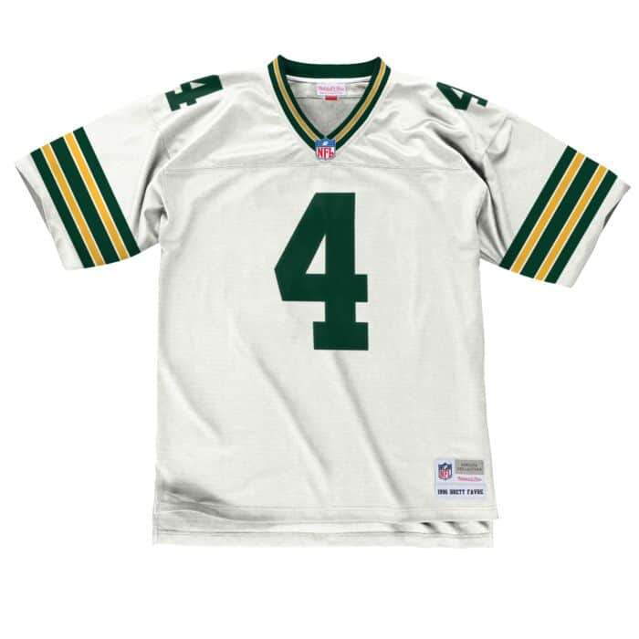 Brett Favre Green Bay Packers Mitchell & Ness NFL White Throwback Jersey