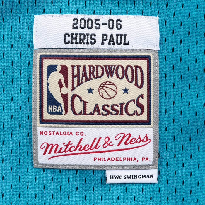 Mitchell & Ness Adult Jersey Chris Paul New Orleans Hornets 2005-06 Mitchell & Ness Teal Throwback Swingman Jersey