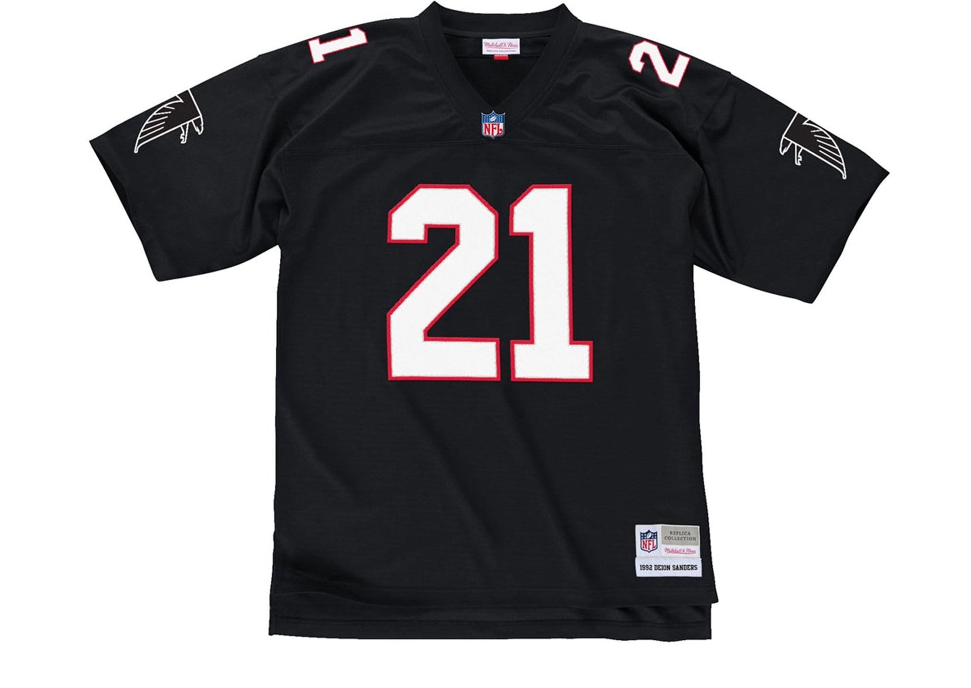 Deion Sanders Jersey | Throwback Atlanta Falcons Mitchell & Ness Black ...