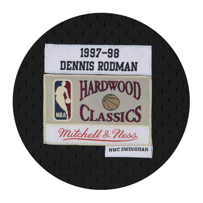 Dennis Rodman Chicago Bulls Black Pinstripes NBA Retro Jersey