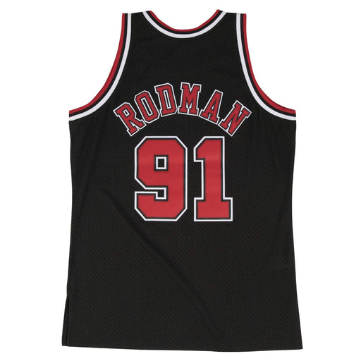 Dennis Rodman Jersey  Chicago Bulls Mitchell & Ness NBA Red Throwback  Swingman Jersey