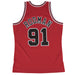 Mitchell & Ness Adult Jersey Dennis Rodman Chicago Bulls Mitchell & Ness NBA Red Throwback Swingman Jersey