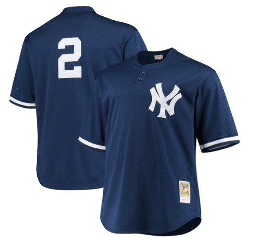 Mitchell & Ness Authentic Derek Jeter New York Yankees 1995 Pullover Jersey Navy - XL