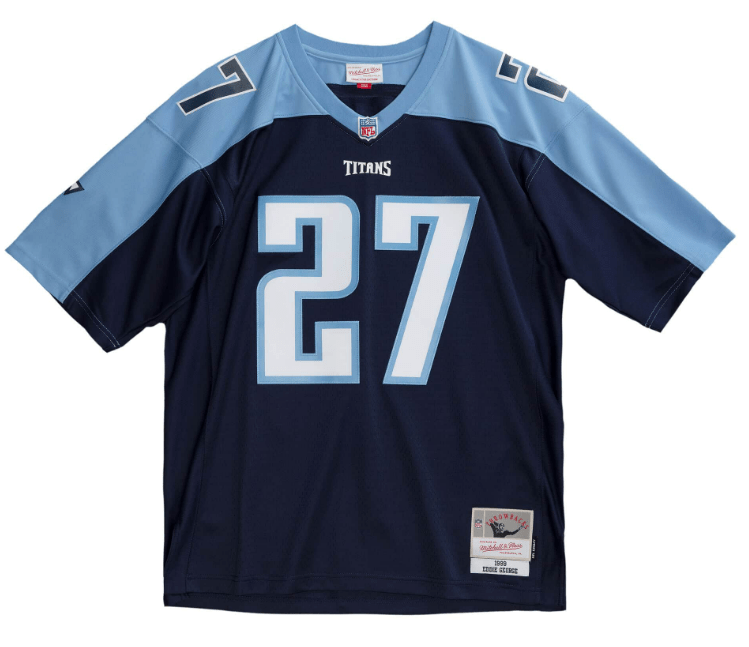 Eddie George Tennessee Titans Jersey Mitchell Ness NFL Navy