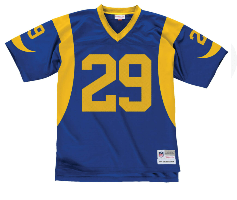Eric Dickerson Jersey Los Angeles Rams Mitchell Ness NFL Blue