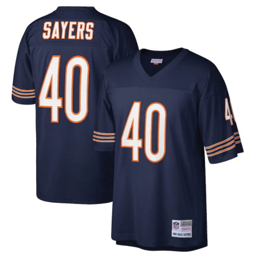 Gale Sayers Chicago Bears 1969 Mitchell & Ness Navy Throwback Jersey