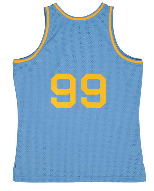 George Mikan Minneapolis Lakers Mitchell & Ness Blue Throwback Swingman Jersey