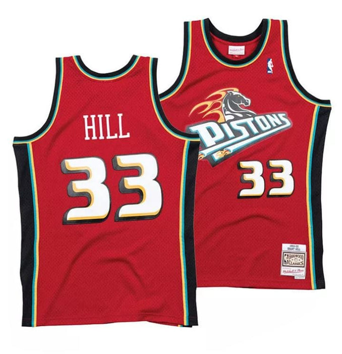 Grant Hill Detroit Pistons 1999-00 Mitchell & Ness Red Throwback Swingman Jersey