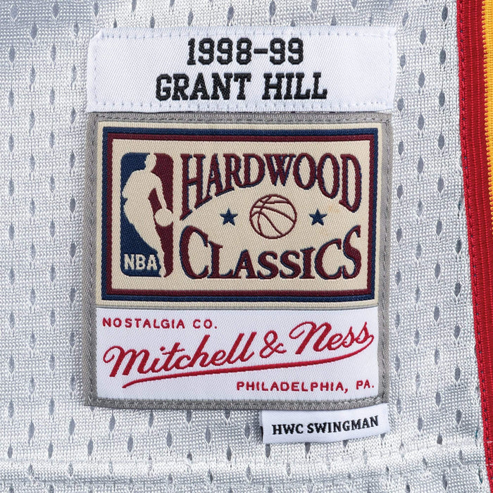 Shop Mitchell & Ness Detroit Pistons Grant Hill 1998-1999 Swingman Jersey  SMJYCP19211-DPIWHIT98GHI white