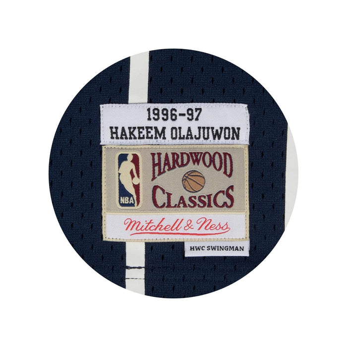 Mitchell & Ness Hakeem Olajuwon White Houston Rockets Hardwood Classics Swingman Jersey