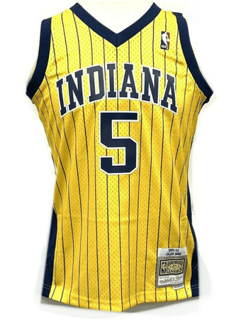  Mitchell & Ness Jalen Rose Indiana Pacers Men's 1999-00  Swingman Jersey : Sports & Outdoors