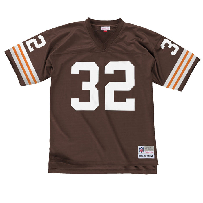 Men's Mitchell & Ness Jim Brown Cleveland Browns 1964 Authentic Throwback Retired Player Jersey