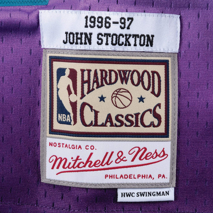 Mitchell & Ness Karl Malone Purple Utah Jazz Hardwood Classics Swingman Jersey