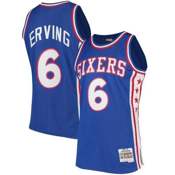 sixers dr j jersey