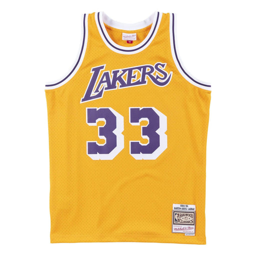 Mitchell & Ness Adult Jersey Kareem Abdul-Jabbar Los Angeles Lakers Mitchell & Ness Gold 1984 Throwback Swingman Jersey