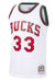 Mitchell & Ness Adult Jersey Kareem Abdul-Jabbar Milwaukee Bucks Mitchell & Ness 71-72 White Throwback Swingman Jersey