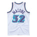 Mitchell & Ness Adult Jersey Karl Malone Utah Jazz 1996-97 White Mitchell & Ness Throwback Swingman Jersey