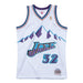 Mitchell & Ness Adult Jersey Karl Malone Utah Jazz 1996-97 White Mitchell & Ness Throwback Swingman Jersey