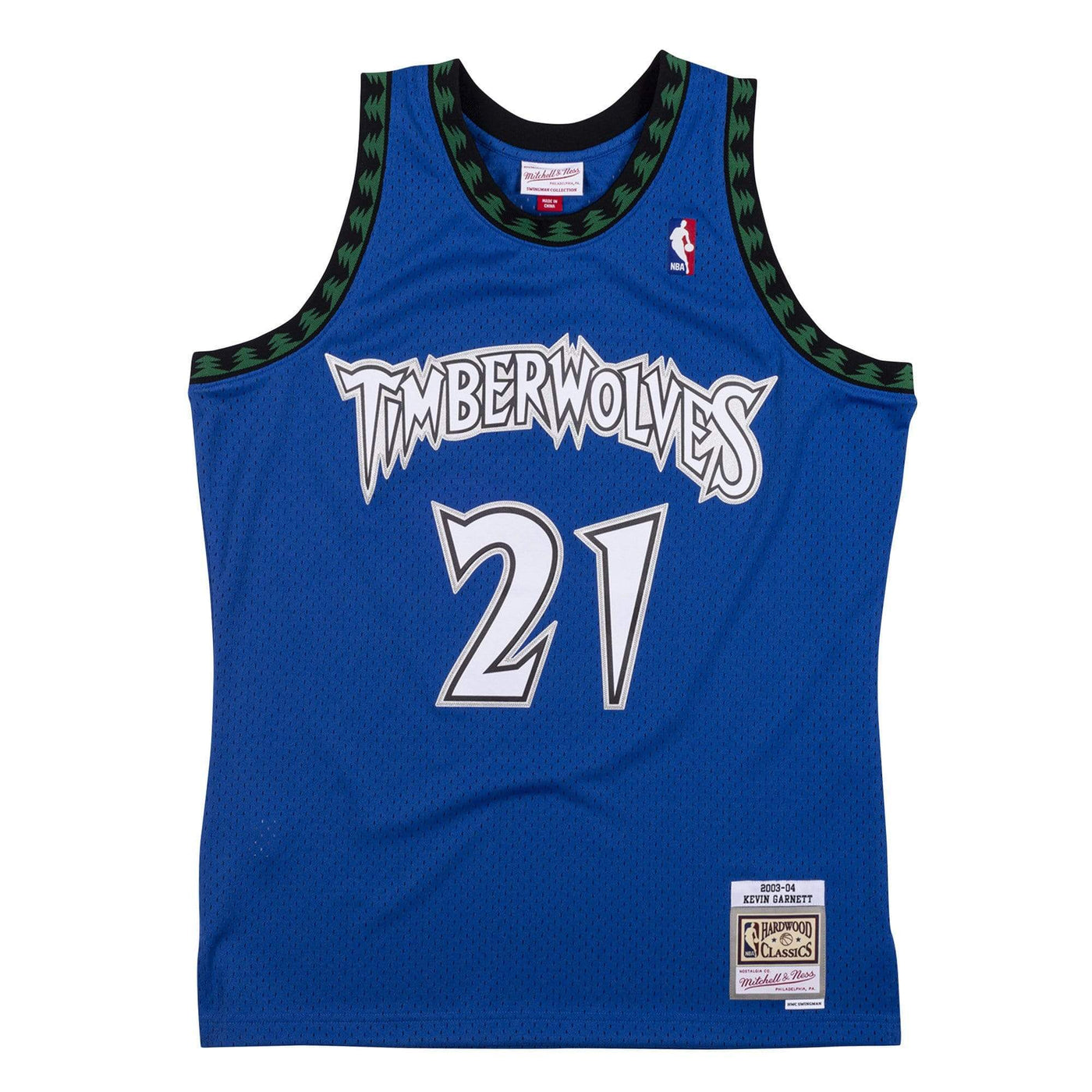 Adult Kevin Garnett Minnesota Timberwolves 2003 Blue Mitchell & Ness T ...