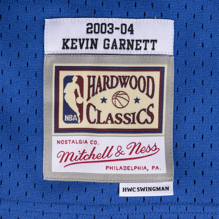 Kevin Garnett Minnesota Timberwolves Mitchell & Ness 1995-96 Hardwood Classics Swingman Jersey - Blue