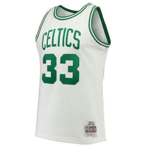 Mitchell & Ness Larry Bird Boston Celtics Jersey, Size L 44 Green On  White