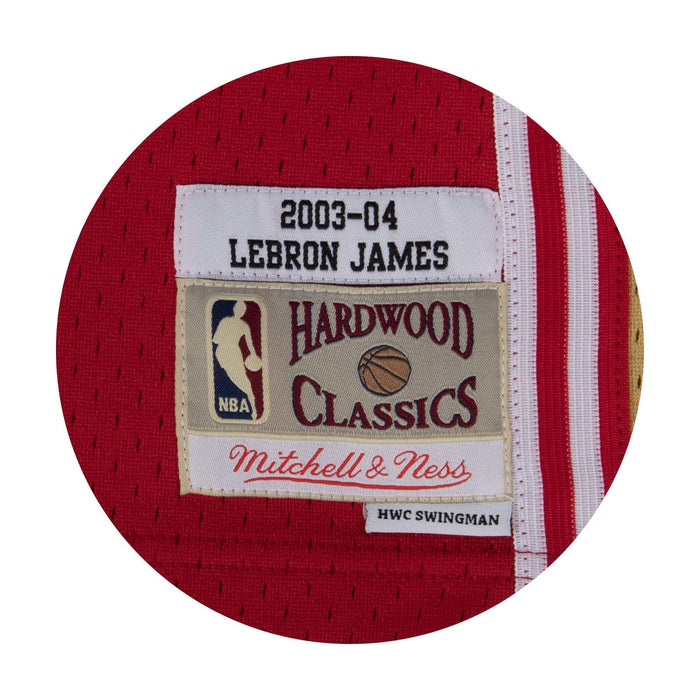 Lebron James Cleveland Cavaliers Mitchell and Ness Men's Navy Throwback  Jesey Medium