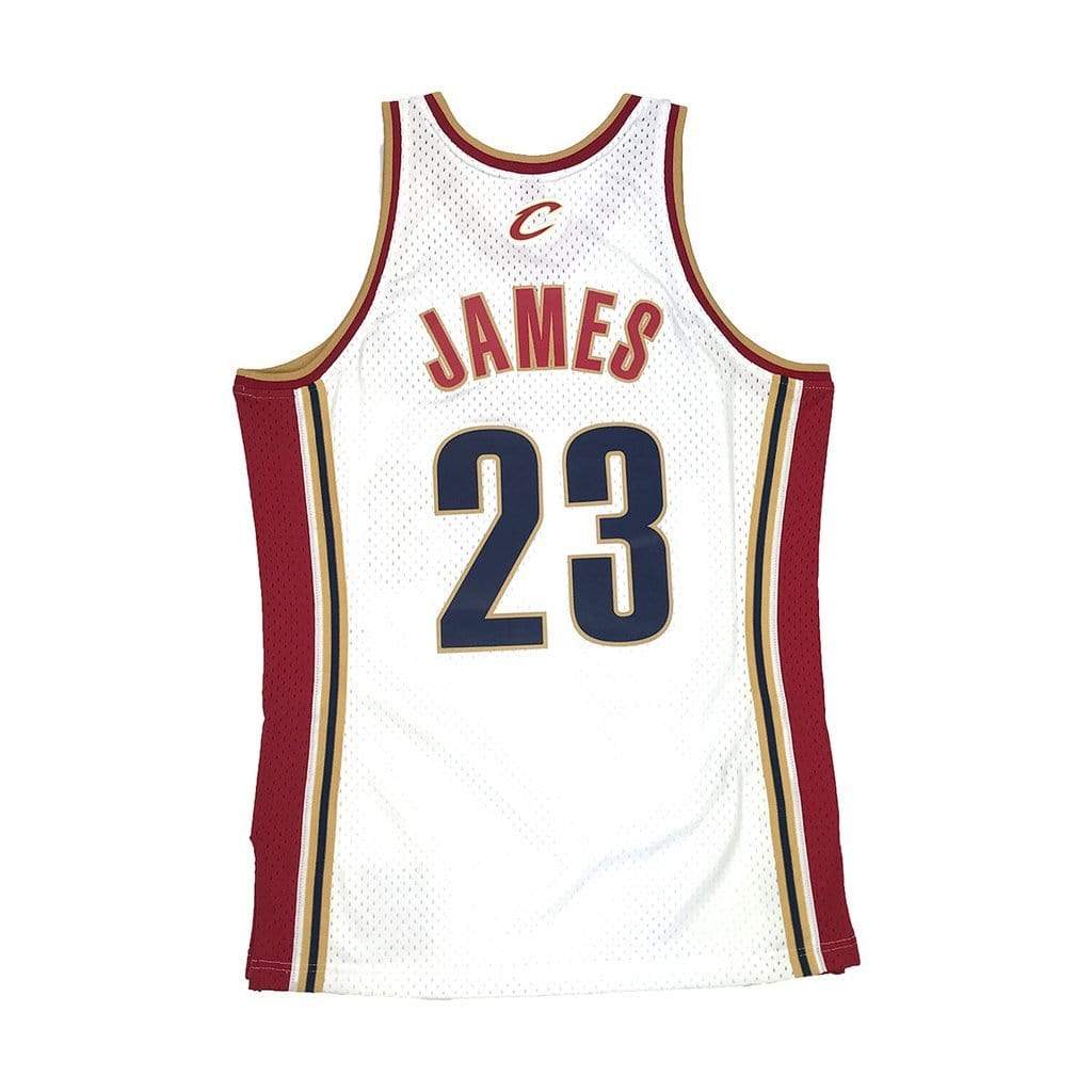 LeBron James Jersey | Cleveland Cavaliers Mitchell & Ness NBA White ...