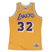 Mitchell & Ness Adult Jersey Magic Johnson Los Angeles Lakers Mitchell & Ness Gold Throwback Swingman Jersey
