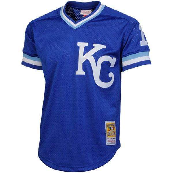 Mitchell & Ness Youth Boys and Girls Bo Jackson Royal Kansas City Royals  Cooperstown Collection Mesh Batting Practice Jersey