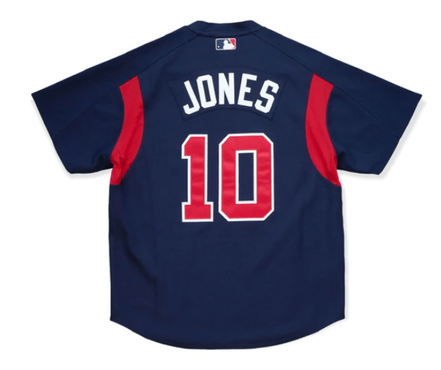 Mitchell and online ness braves jersey