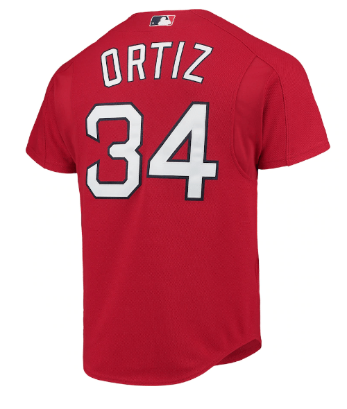 Mitchell & Ness Adult Jersey Men's David Ortiz Boston Red Sox Mitchell & Ness Red Cooperstown Mesh Batting Practice Jersey