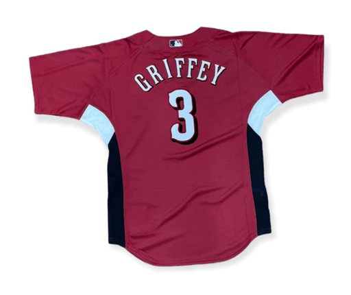 Youth Cincinnati Reds Ken Griffey Jr. Mitchell & Ness Red 2007 Cooperstown Collection Batting Practice Jersey