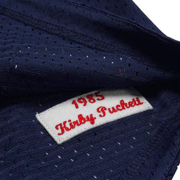Adult Kirby Puckett Minnesota Twins Mitchell & Ness 1985 Navy Batting Practice Jersey - Men's