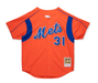 Mitchell & Ness Adult Jersey Men's Mike Piazza New York Mets Mitchell & Ness 2004 Orange Authentic Batting Practice Jersey