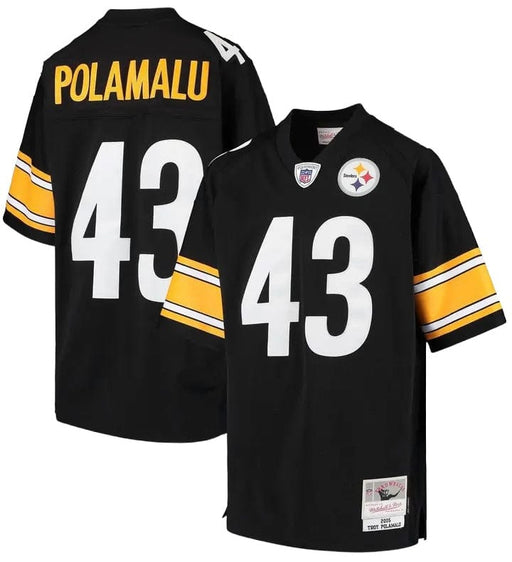 Troy Polamalu Pittsburgh Steelers Mitchell & Ness NFL Black Throwback Jersey - Men's