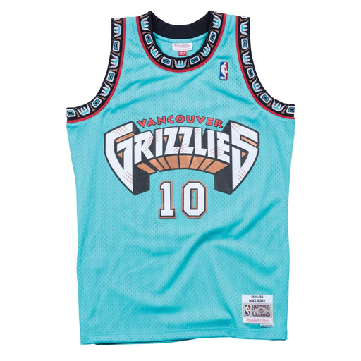 Mike Bibby Vancouver Grizzlies Mitchell & Ness Teal Throwback Swingman Jersey