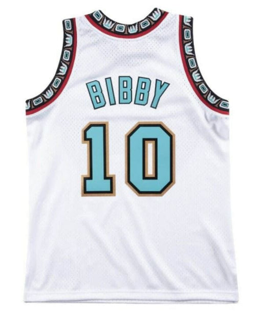 Mitchell & Ness Adult Jersey Mike Bibby Vancouver Grizzlies Mitchell & Ness White Throwback Swingman Jersey