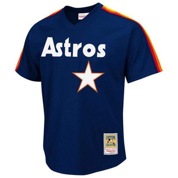 Authentic Mitchell & Ness Houston Astros #5 Baseball Jersey