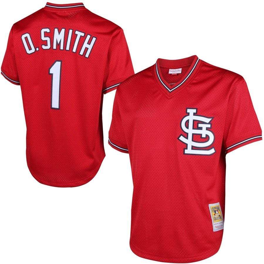 Ozzie Smith St. Louis Cardinals Jersey Mitchell&Ness Batting Practice