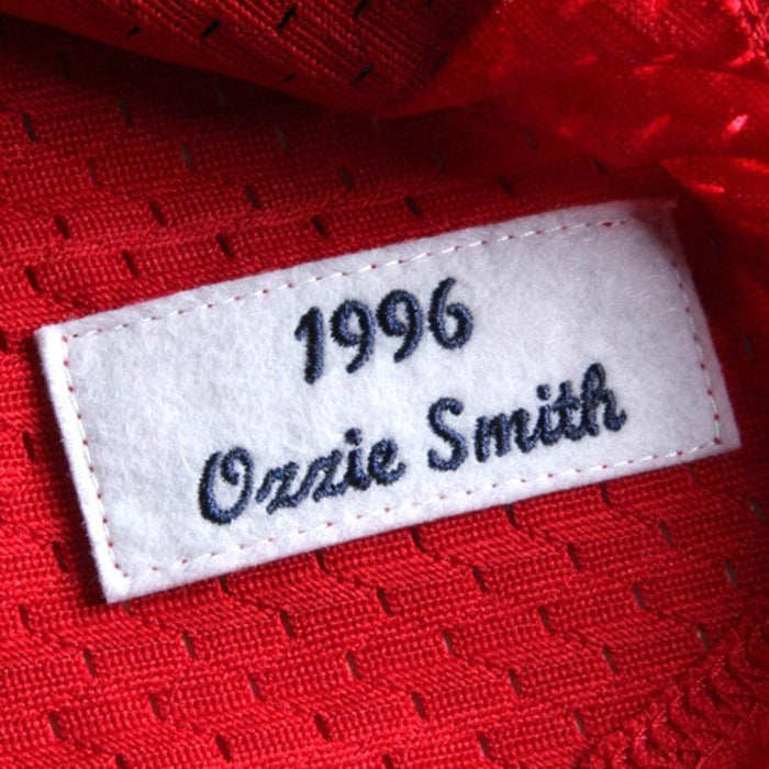 Men's Mitchell & Ness Ozzie Smith St. Louis Cardinals 1994 Navy Batting Practice Cooperstown Jersey