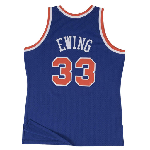 Mitchell & Ness Adult Jersey Patrick Ewing New York Knicks Mitchell & Ness NBA Blue Throwback Swingman Jersey