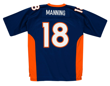 Mitchell & Ness Men's Denver Broncos Peyton Manning #18 2015 Split  Throwback Jersey