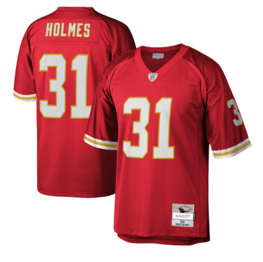 Priest Holmes Kansas City Chiefs Jersey Mitchell Ness NFL 2002 Red Throwback Jersey